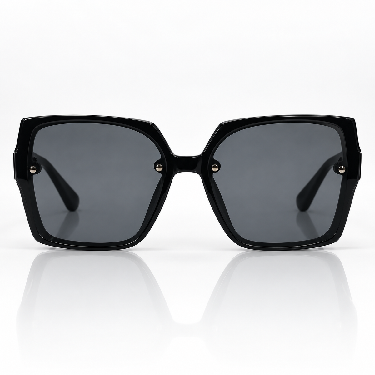 Nira — Smoke Oversized Square Sunglasses