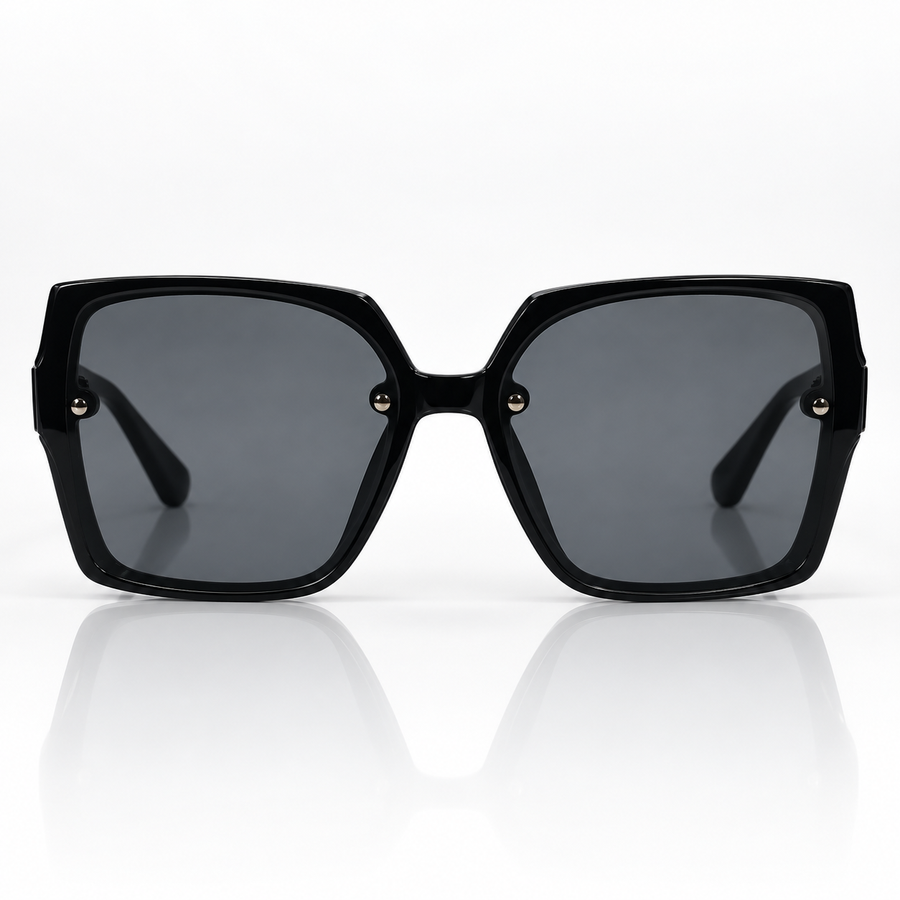 Nira — Smoke Oversized Square Sunglasses