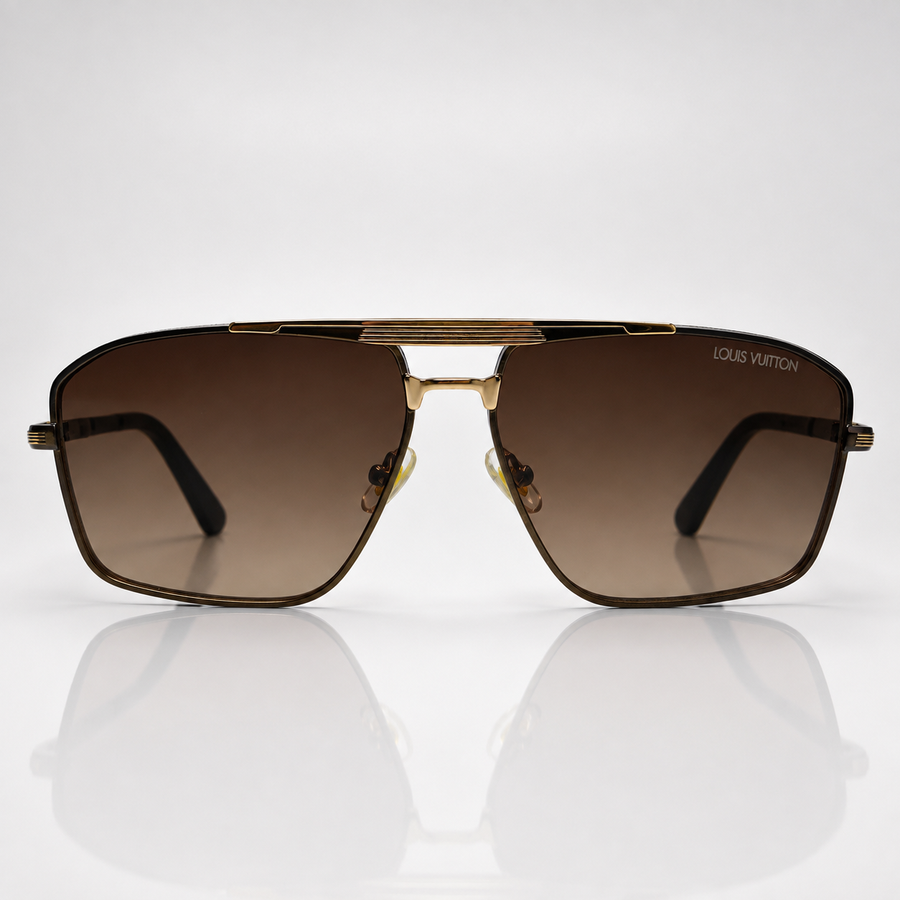 Caldor – Premium Brown Gradient Navigator Sunglasses