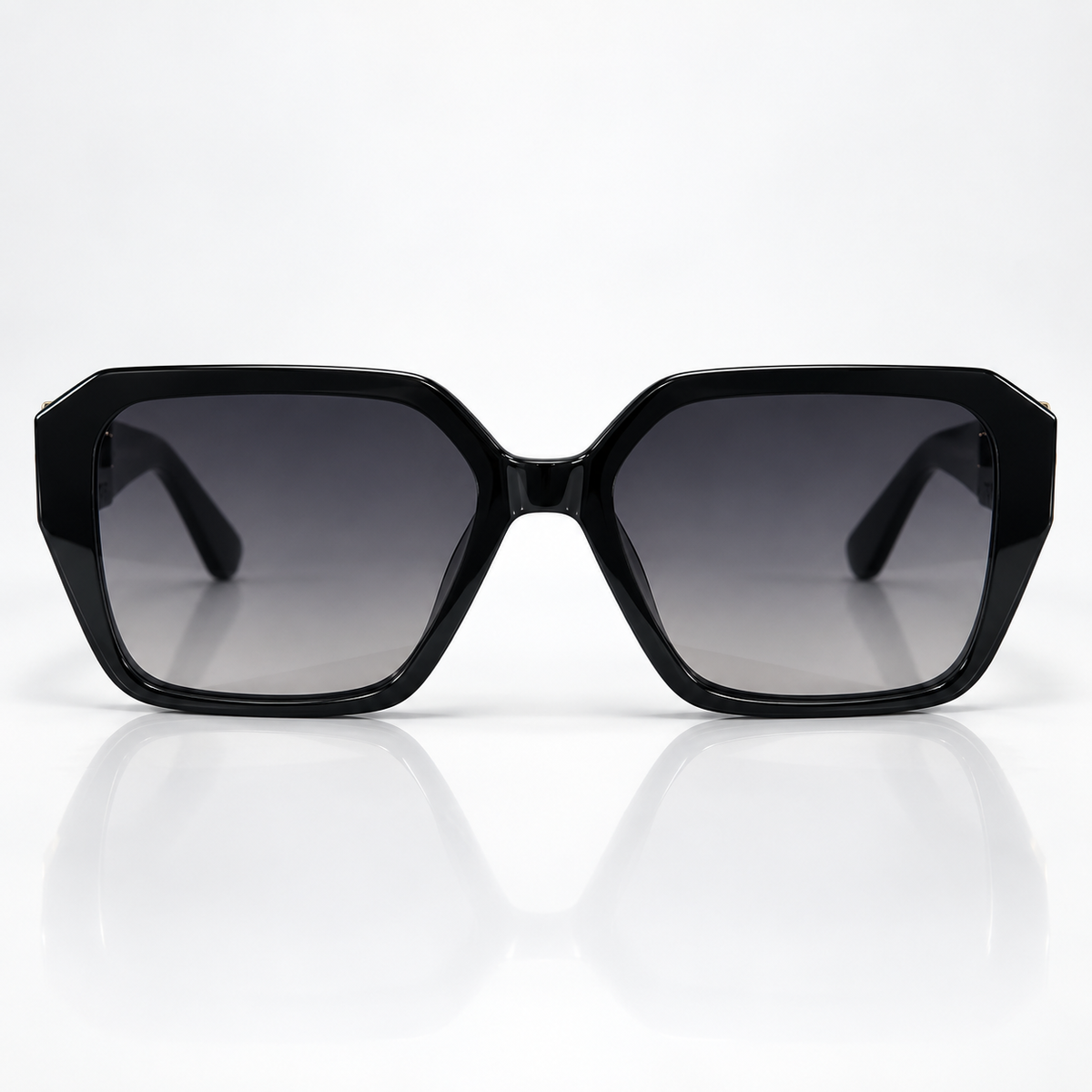 Eira — Smoke Gradient Square Sunglasses