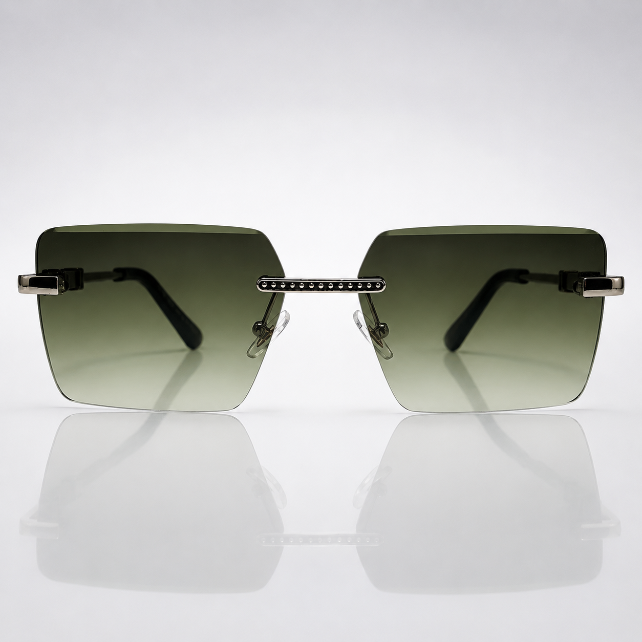 Varell – Premium Rimless Gradient Square Sunglasses