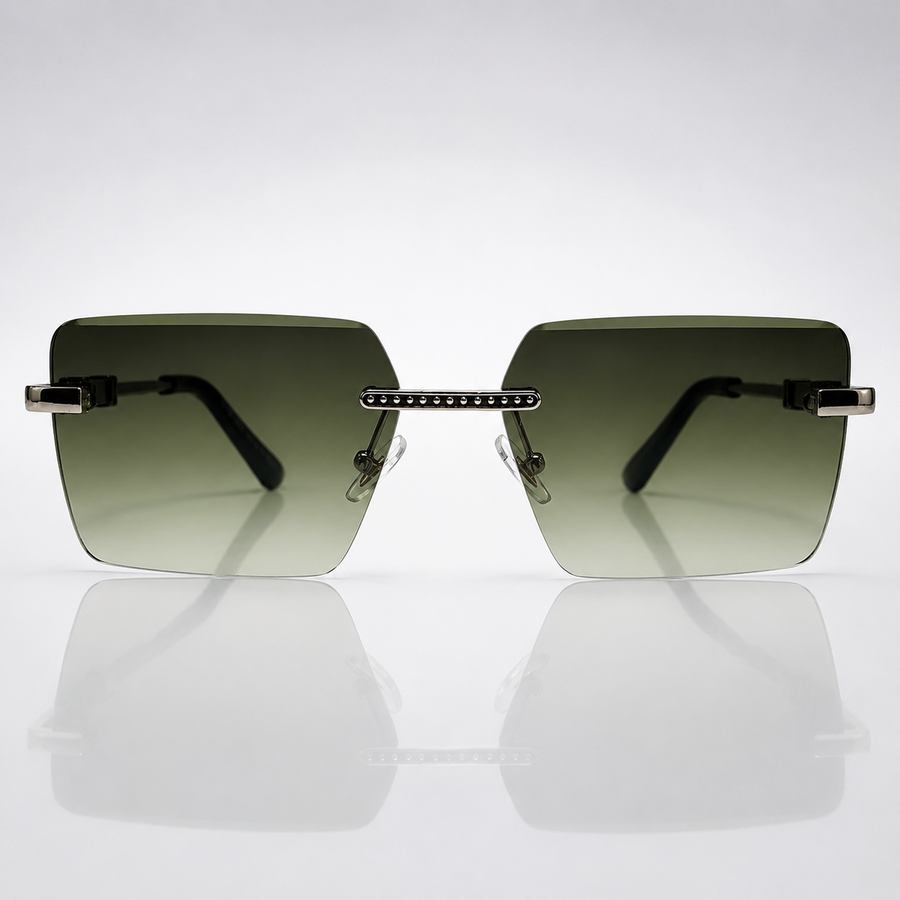 Varell – Premium Rimless Gradient Square Sunglasses