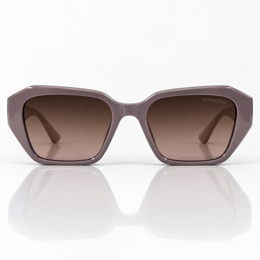 Ayla — Mauve Oversized Square Sunglasses