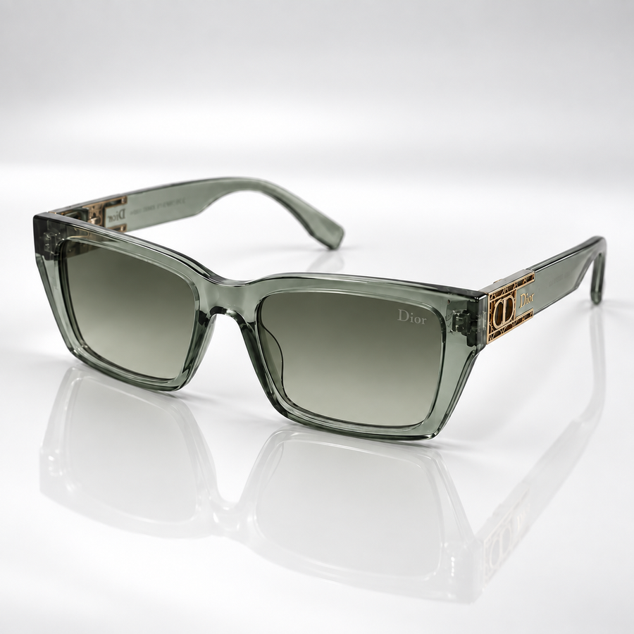 Sera — Sage Gradient Square Sunglasses