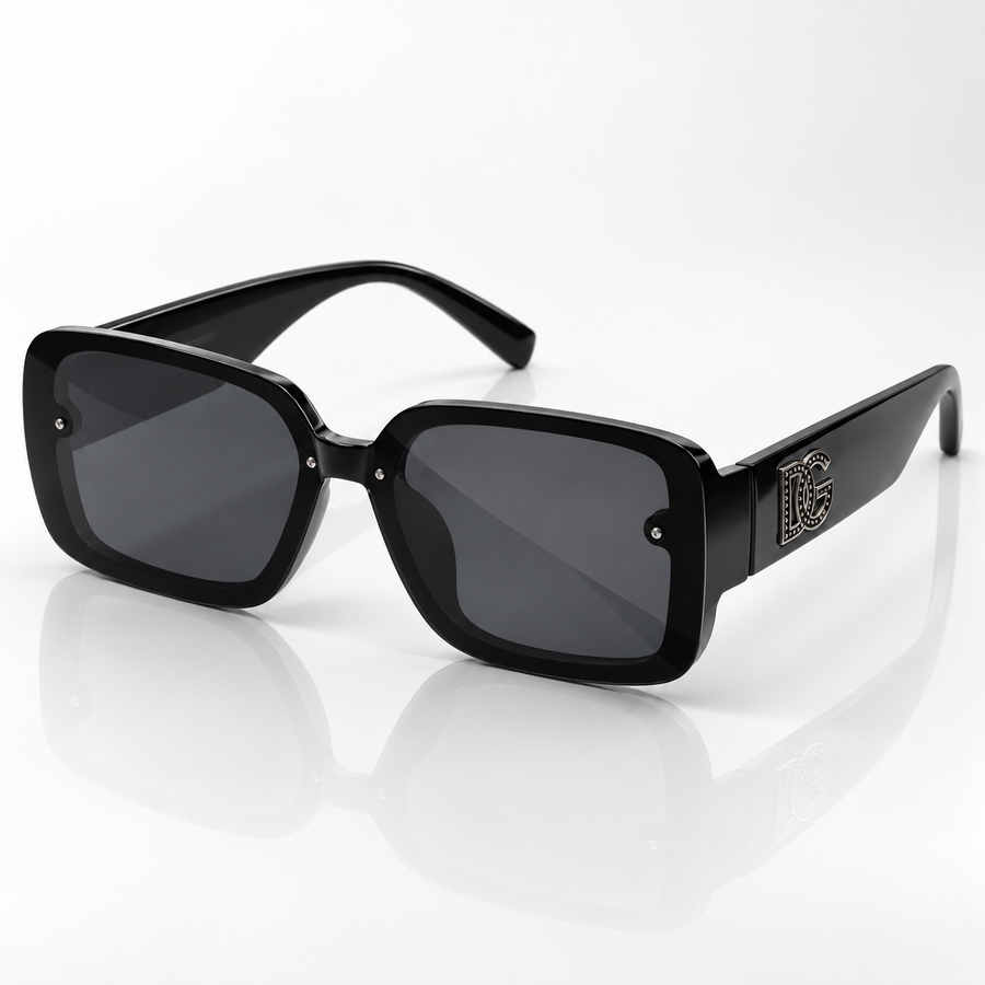 Sela — Smoke Oversized Square Sunglasses