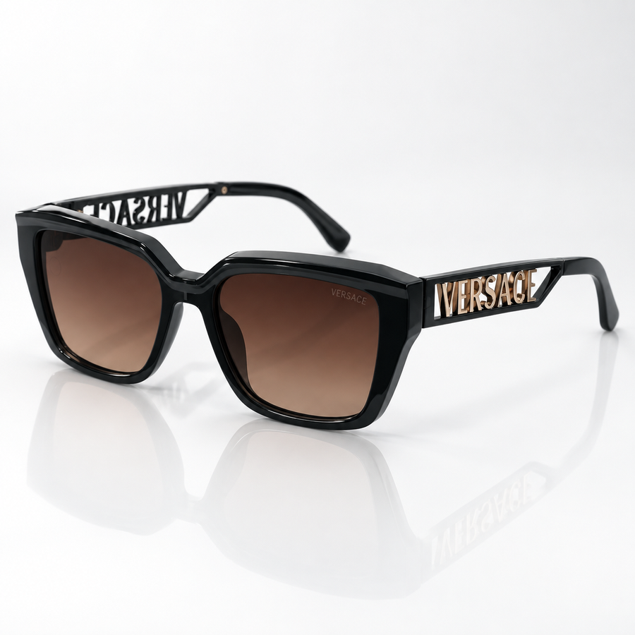 Vera — Brown Gradient Square Sunglasses