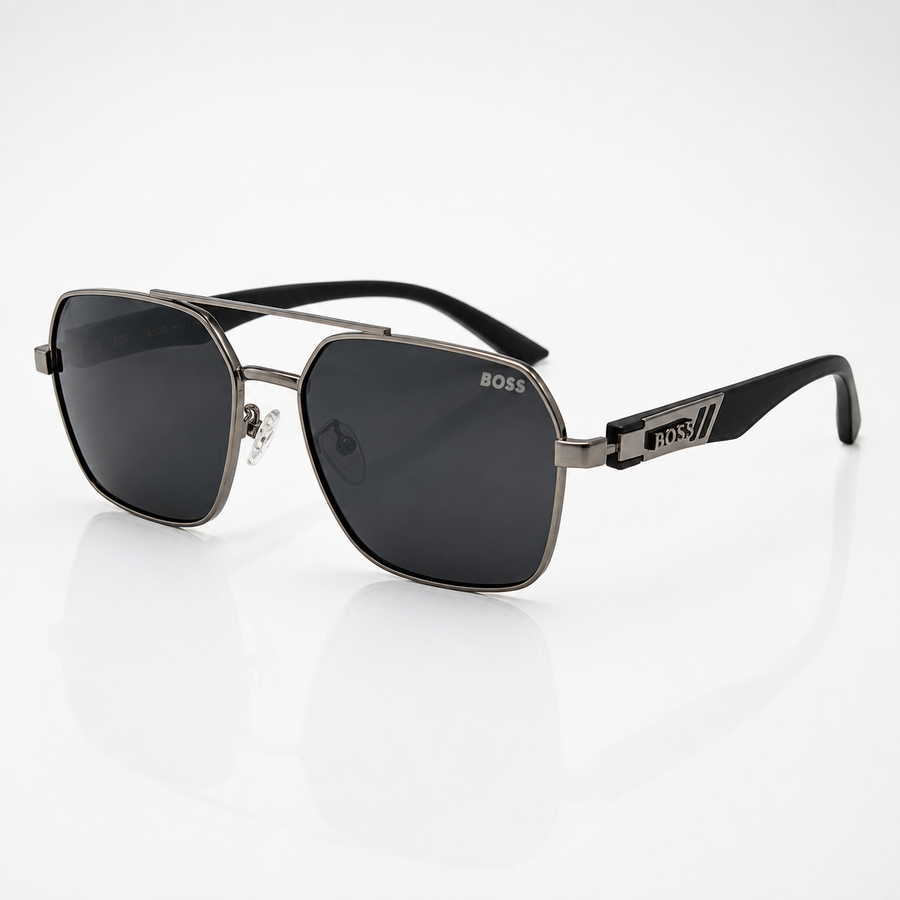 Boss – Premium Double-Bridge Navigator Sunglasses
