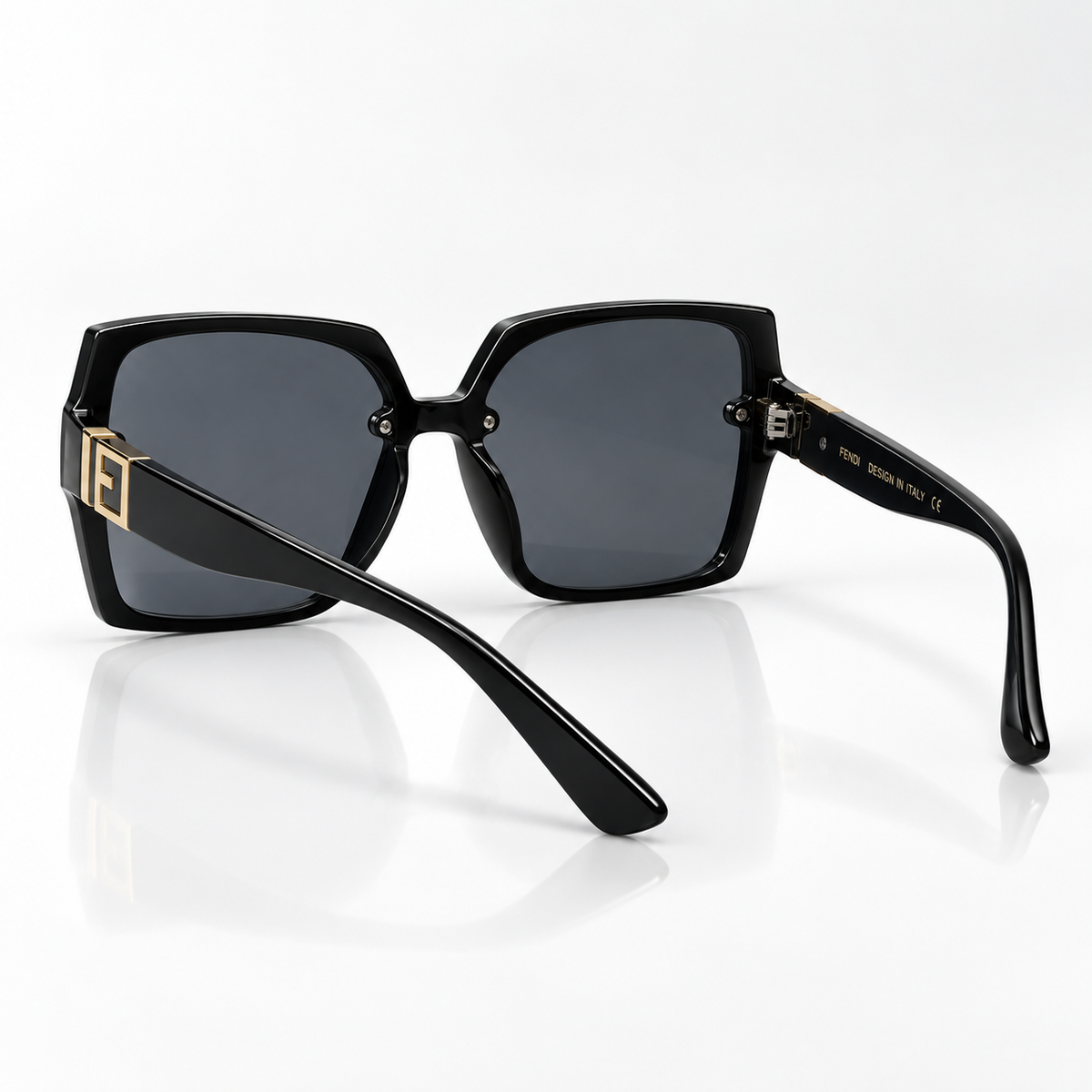 Nira — Smoke Oversized Square Sunglasses