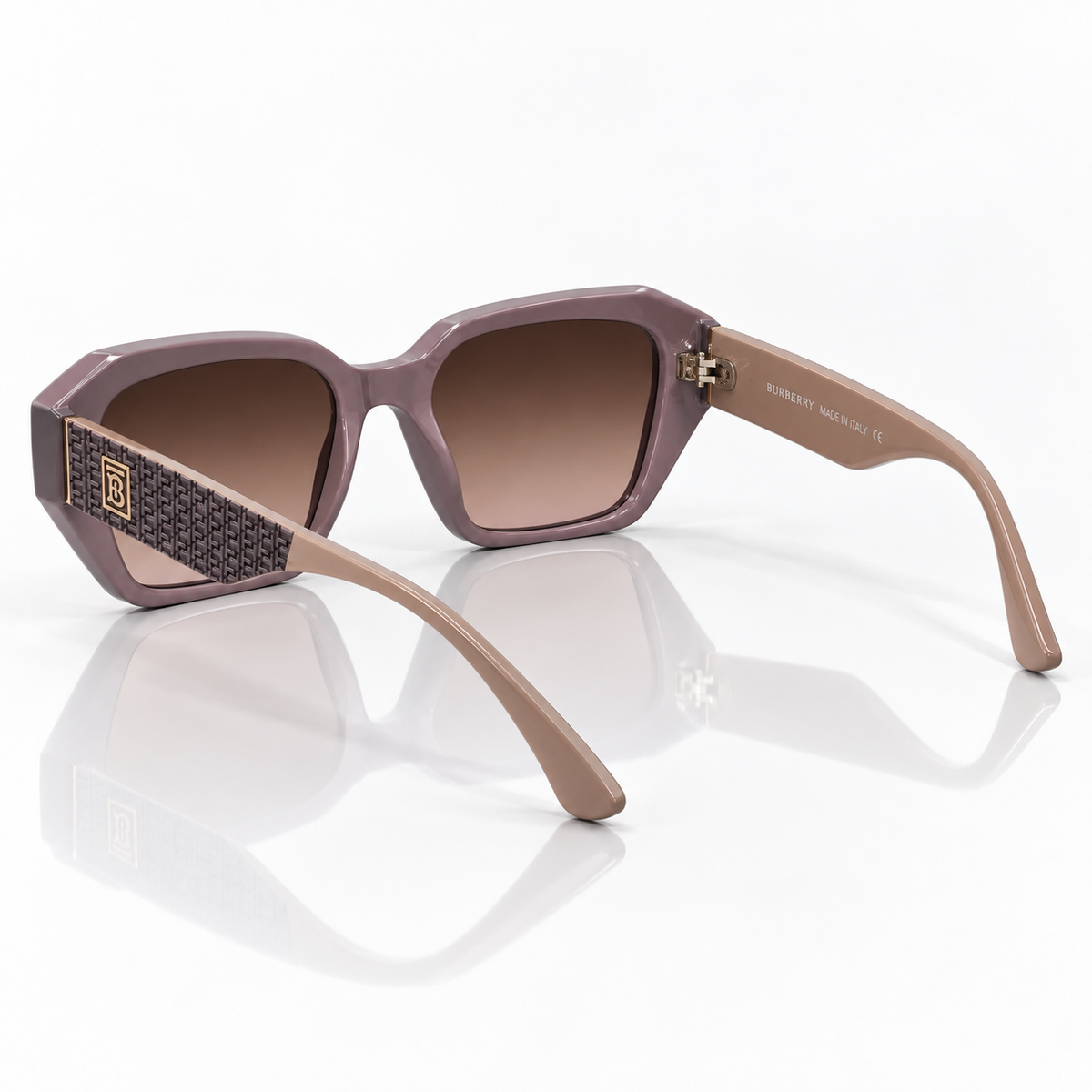 Ayla — Mauve Oversized Square Sunglasses