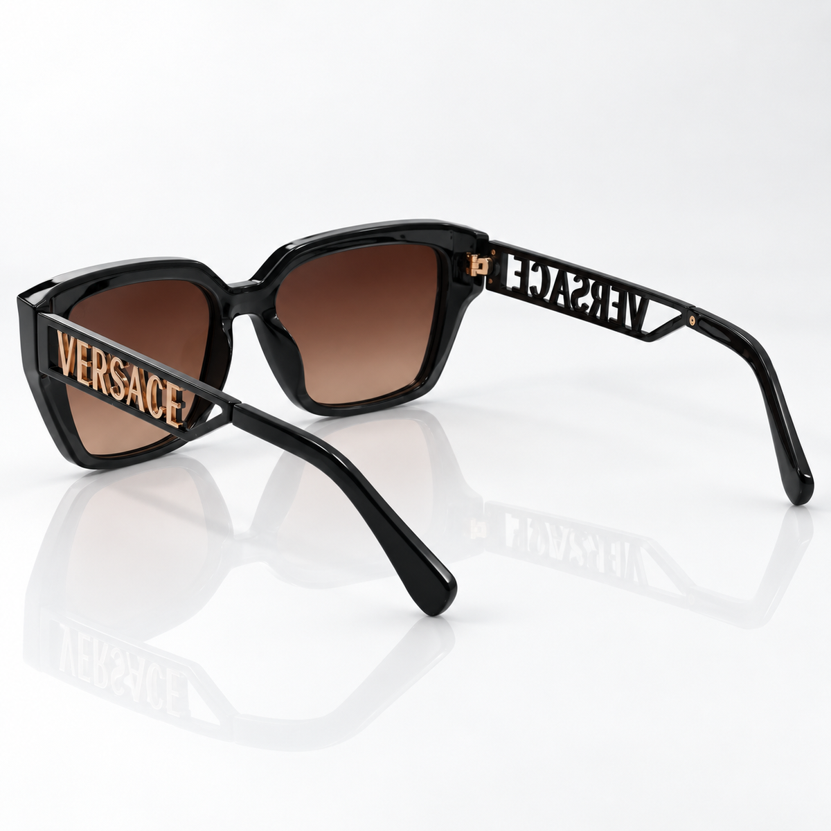 Vera — Brown Gradient Square Sunglasses